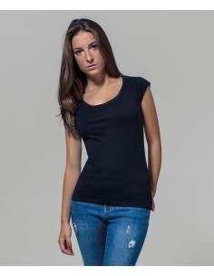 B-BY035-Ladies Back Cut Tee 2